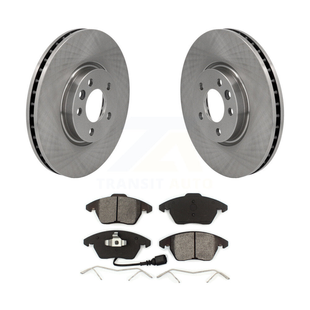 Kit disques de frein à disque avant et plaquettes semi-métalliques pour Volkswagen CC K8S-102764
