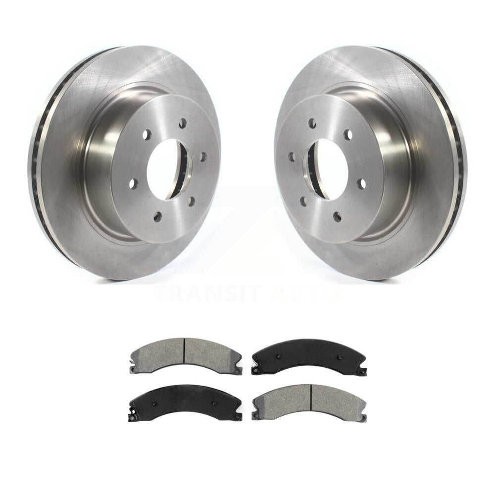 Kit de disques de frein à disque avant et plaquettes semi-métalliques pour Nissan TITAN X 2016 – 2024