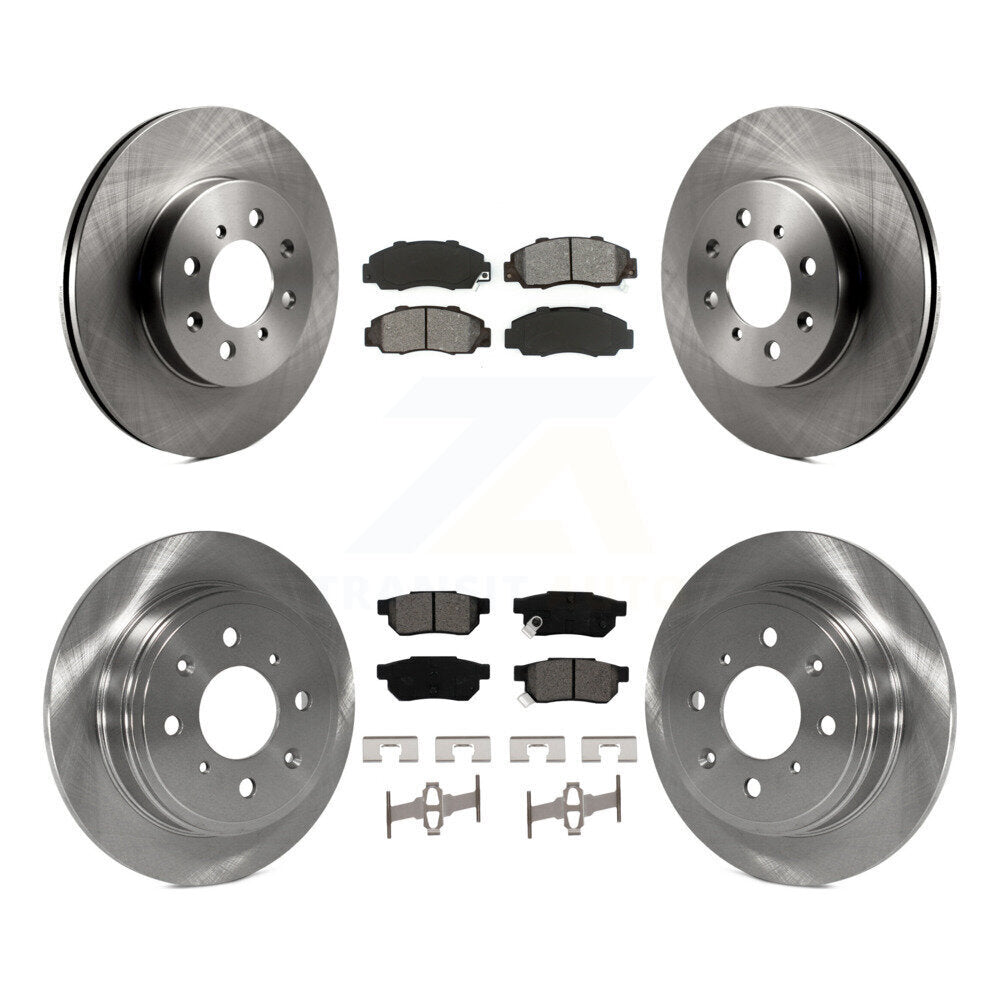 Kit de rotors de frein avant et arrière et plaquettes semi-métalliques pour Acura Integra GS-1992-1993