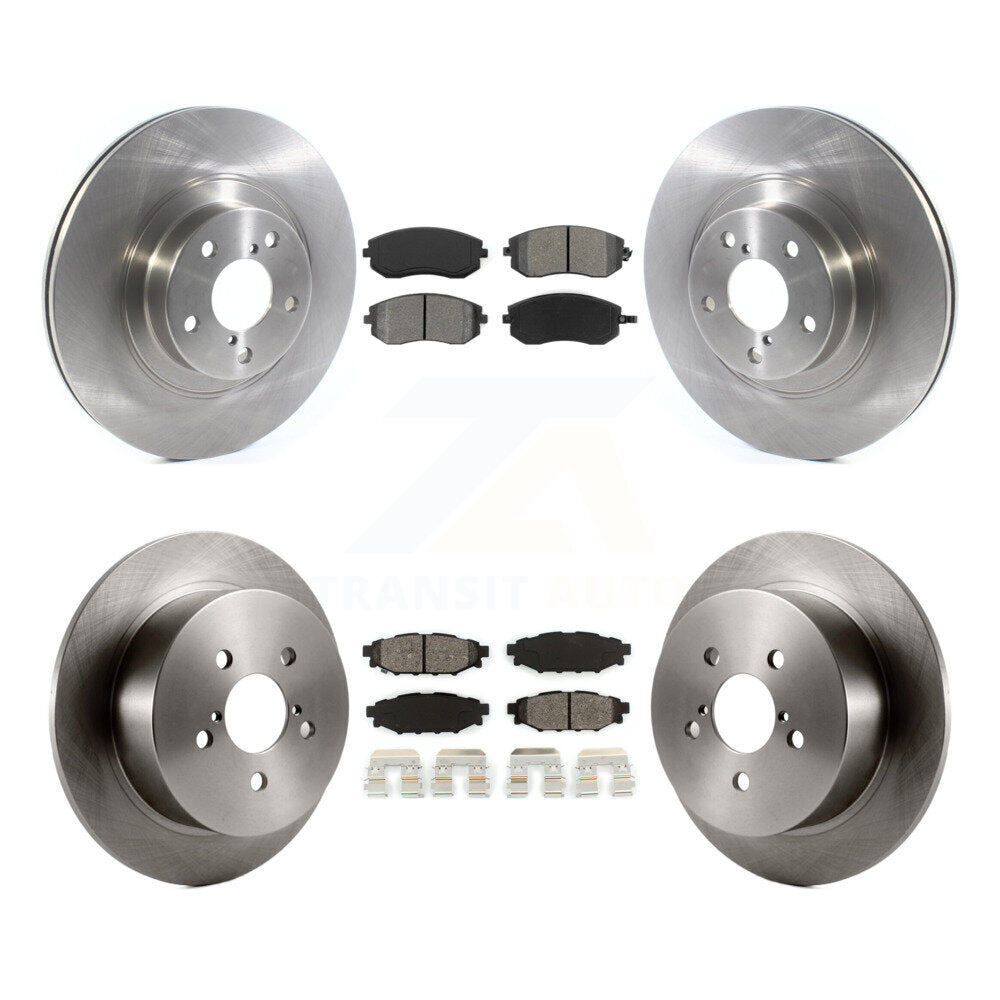 Kit de rotors de frein à disque avant et arrière et plaquettes semi-métalliques pour Subaru Outback Legac