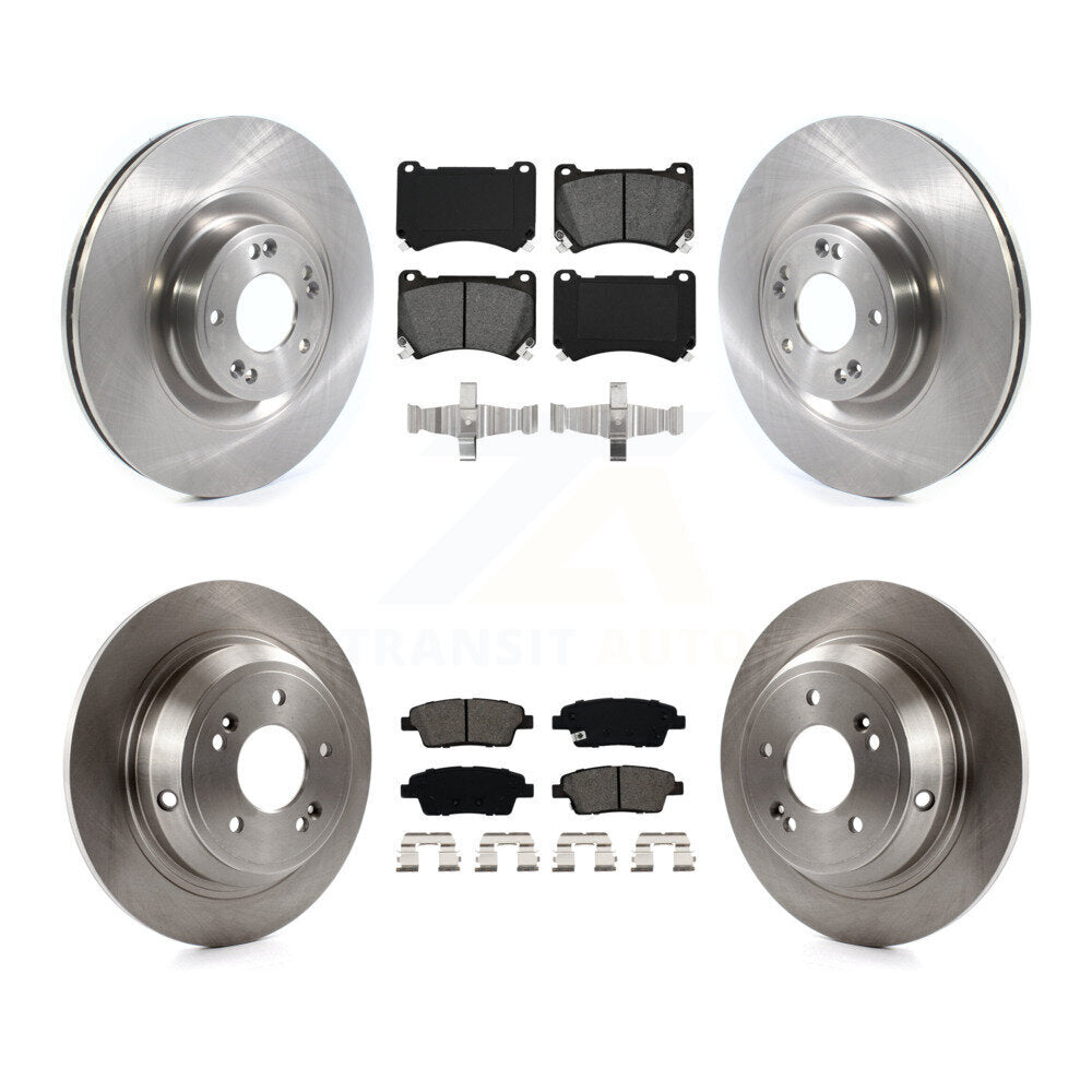 Kit de plaquettes de frein semi-métalliques pour disques de frein avant et arrière, pour Hyundai Genesis 5.0 2012 – 2014