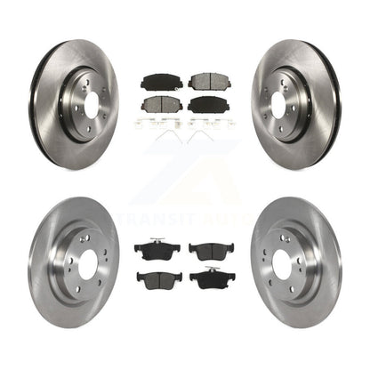 Kit de rotors de frein à disque avant et arrière et plaquettes semi-métalliques pour Honda Civic