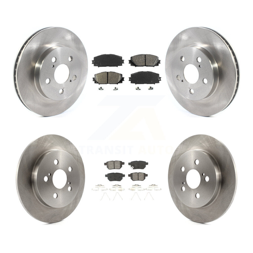 Kit de plaquettes semi-métalliques de Rotor de frein à disque avant et arrière, pour Toyota Corolla Prius Prim