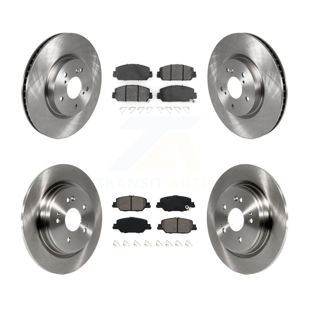 Kit de disques de frein à disque avant et arrière et plaquettes semi-métalliques pour Honda CR-V