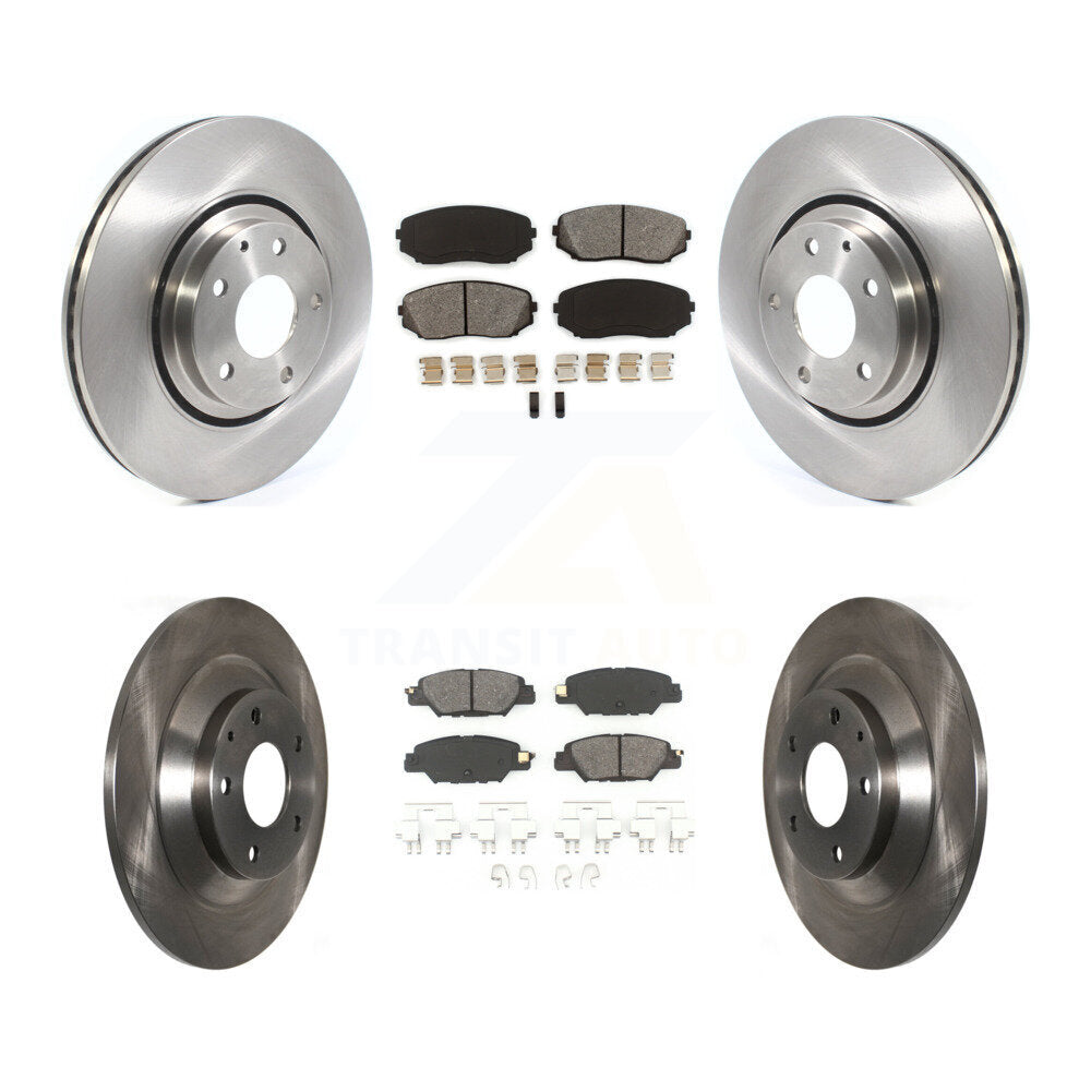 Kit de rotor de frein avant et arrière et plaquettes semi-métalliques pour Mazda CX-5 Turbocharge 19-23