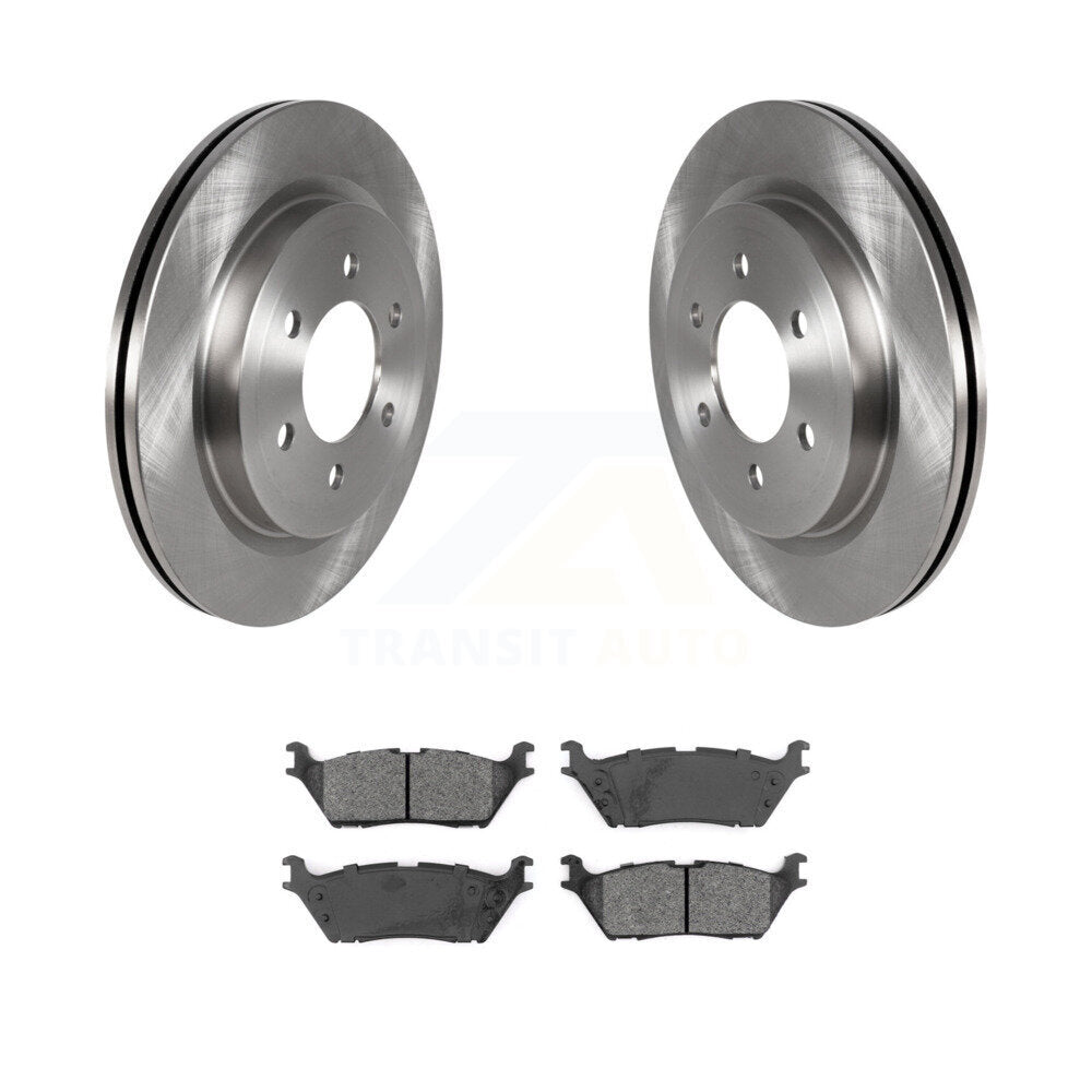 Rotors de frein à disque arrière et Kit de plaquettes semi-métalliques pour Ford F-150 Expedition Lincol