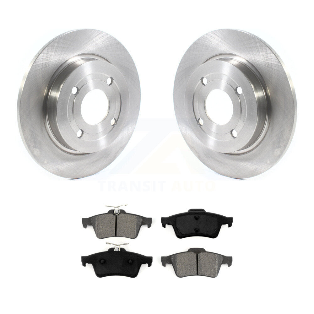 Rotors de frein à disque arrière et kit de plaquettes semi-métalliques pour Ford EcoSport AW 2018-2022
