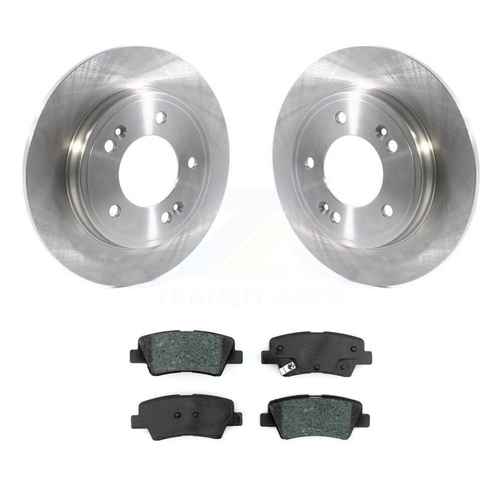 Rotor de frein à disque arrière et Kit de plaquettes semi-métalliques pour Hyundai Elantra Ioniq Kia Nir