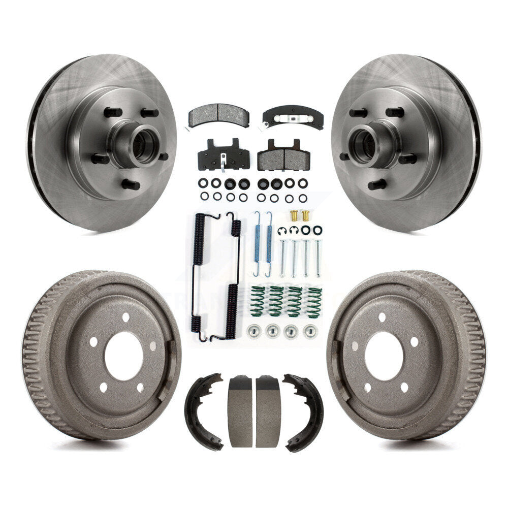 Kit de plaquettes et de tambour semi-métalliques, Rotor de frein avant et arrière, pour Chevrolet C1500 Suburba