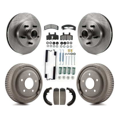 Kit de plaquettes et de tambour semi-métalliques, Rotor de frein avant et arrière, pour Chevrolet C1500 Suburba