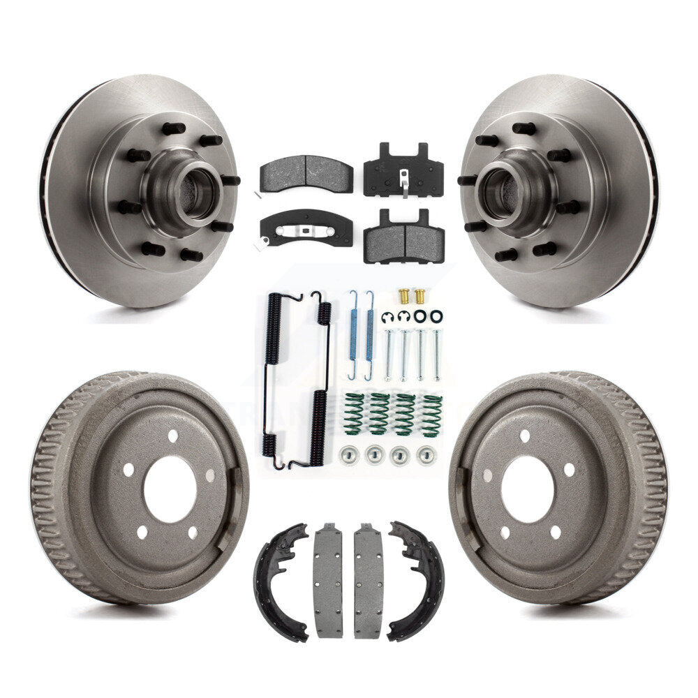 Kit de plaquettes et de tambour semi-métalliques, Rotor de frein avant et arrière, pour Chevrolet C1500 Suburba