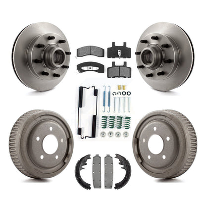 Kit de plaquettes et de tambour semi-métalliques, Rotor de frein avant et arrière, pour Chevrolet C1500 Suburba