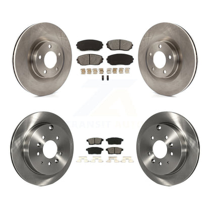 Rotors de frein à disque avant et arrière et Kit de plaquettes semi-métalliques pour Ford Edge Lincoln MK