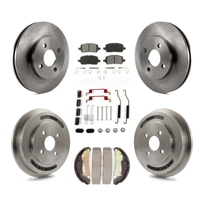 Kit de tambour à plaquettes semi-métalliques pour rotors de frein avant et arrière (7 pièces) pour Chevrolet Cobalt G