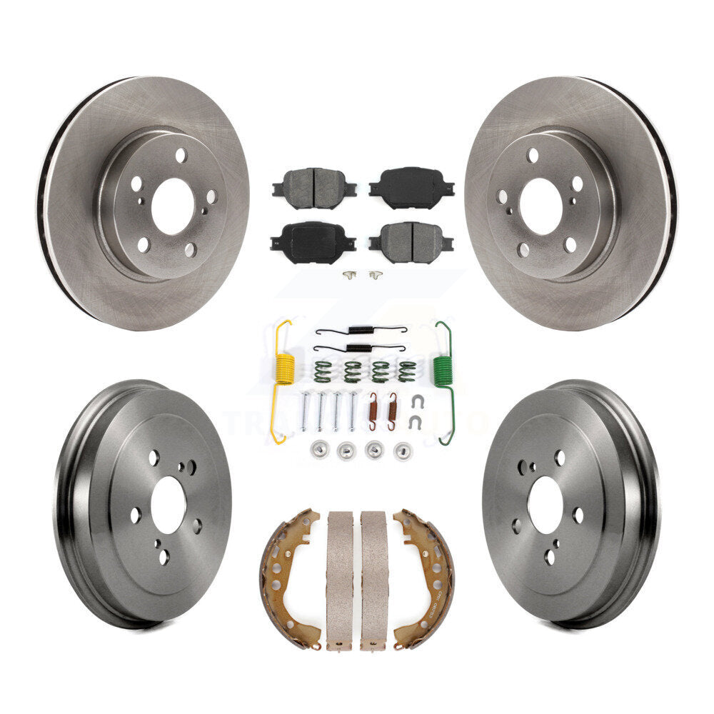 Kit de tambour à plaquettes semi-métalliques pour rotors de frein avant et arrière (7 pièces) pour Toyota Celica G 01