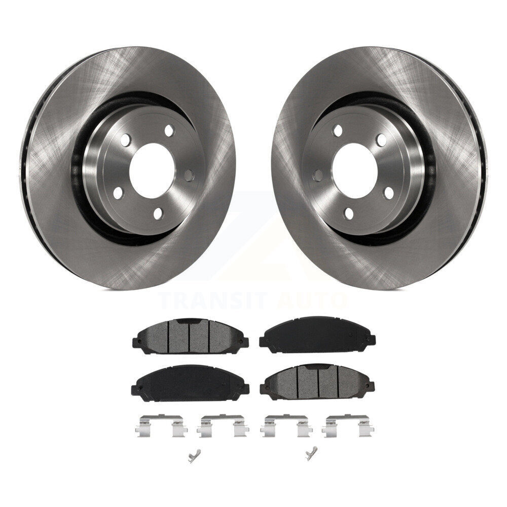 Kit de disques de frein à disque avant et plaquettes semi-métalliques pour Ford Mustang K8S-102857