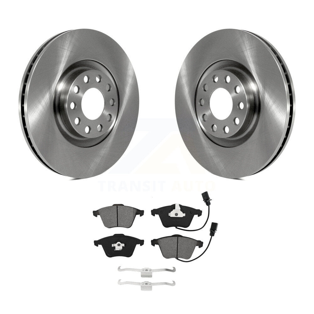 Kit de disques de frein à disque avant et plaquettes semi-métalliques pour Audi A4 Quattro