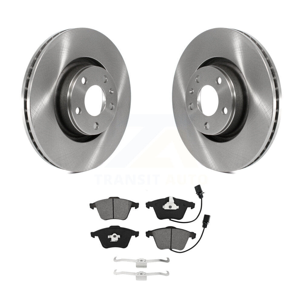 Kit de disques de frein à disque avant et plaquettes semi-métalliques pour Audi A6 Quattro