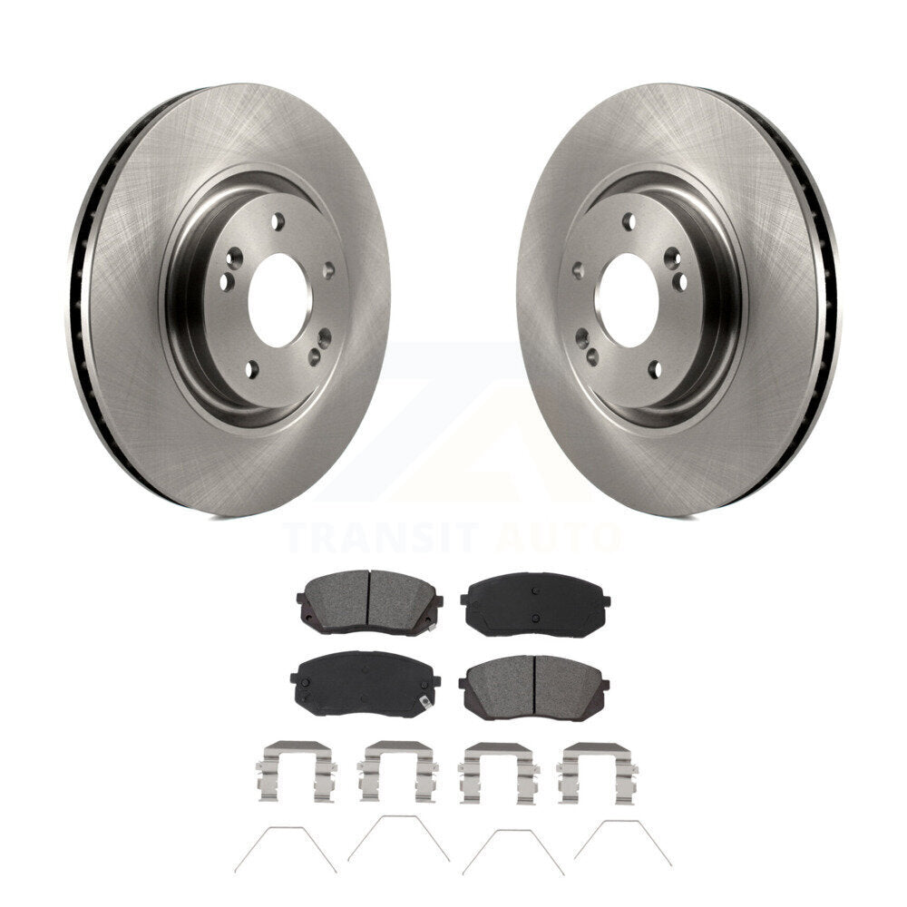 Kit de rotors de frein à disque avant et plaquettes semi-métalliques pour Hyundai Sonata Kia Optim