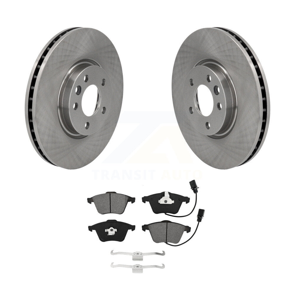 Kit disques de frein à disque avant et plaquettes semi-métalliques pour Volkswagen CC K8S-102879