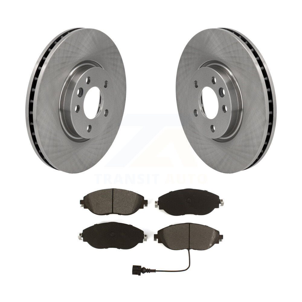 Kit de disques de frein à disque avant et plaquettes semi-métalliques pour Volkswagen CC AWD
