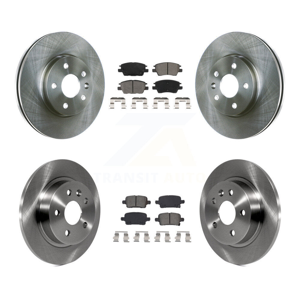 Kit de rotors de frein à disque avant et arrière et plaquettes semi-métalliques pour Chevrolet Cruze
