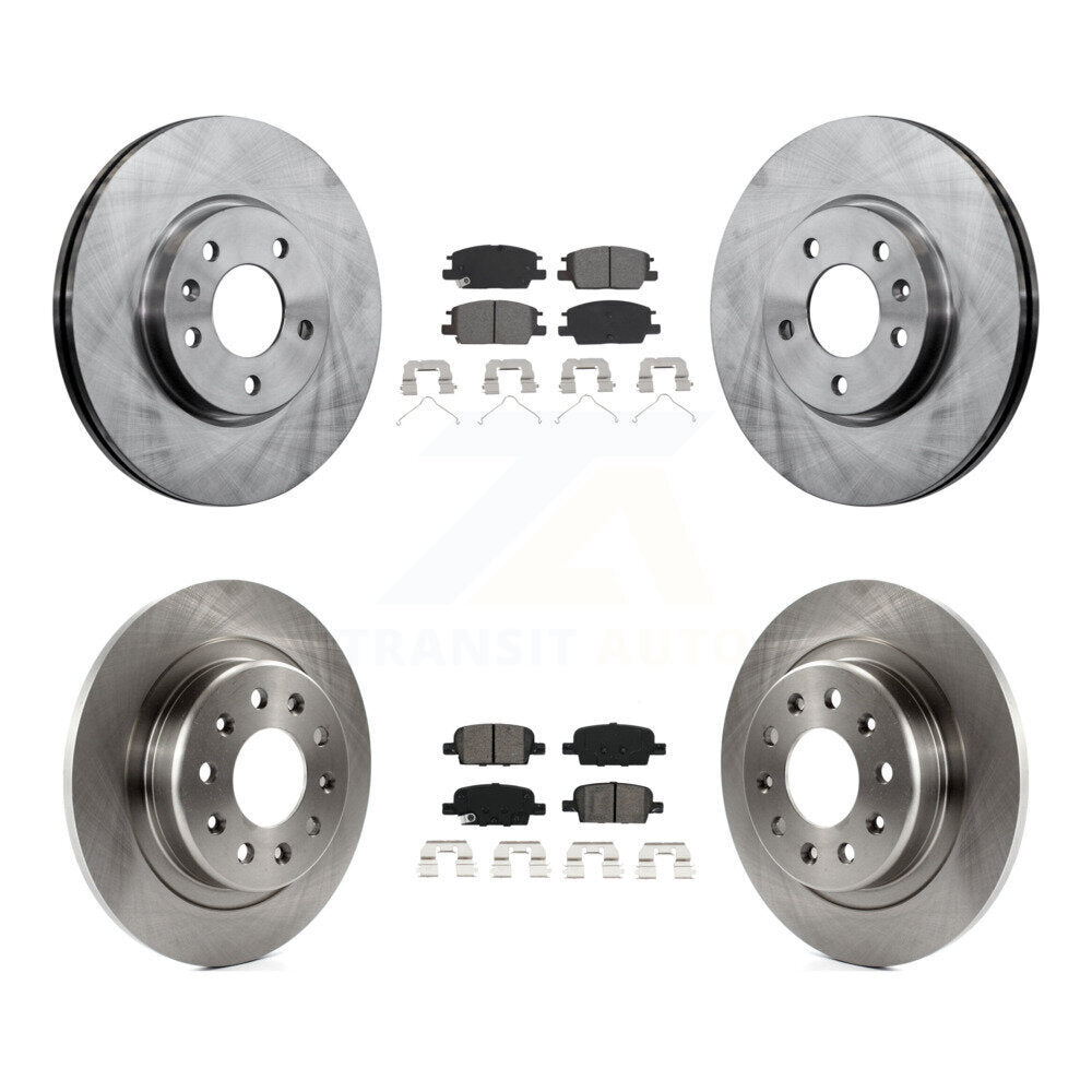 Kit de rotors de frein à disque avant et arrière et plaquettes semi-métalliques pour Chevrolet Malibu