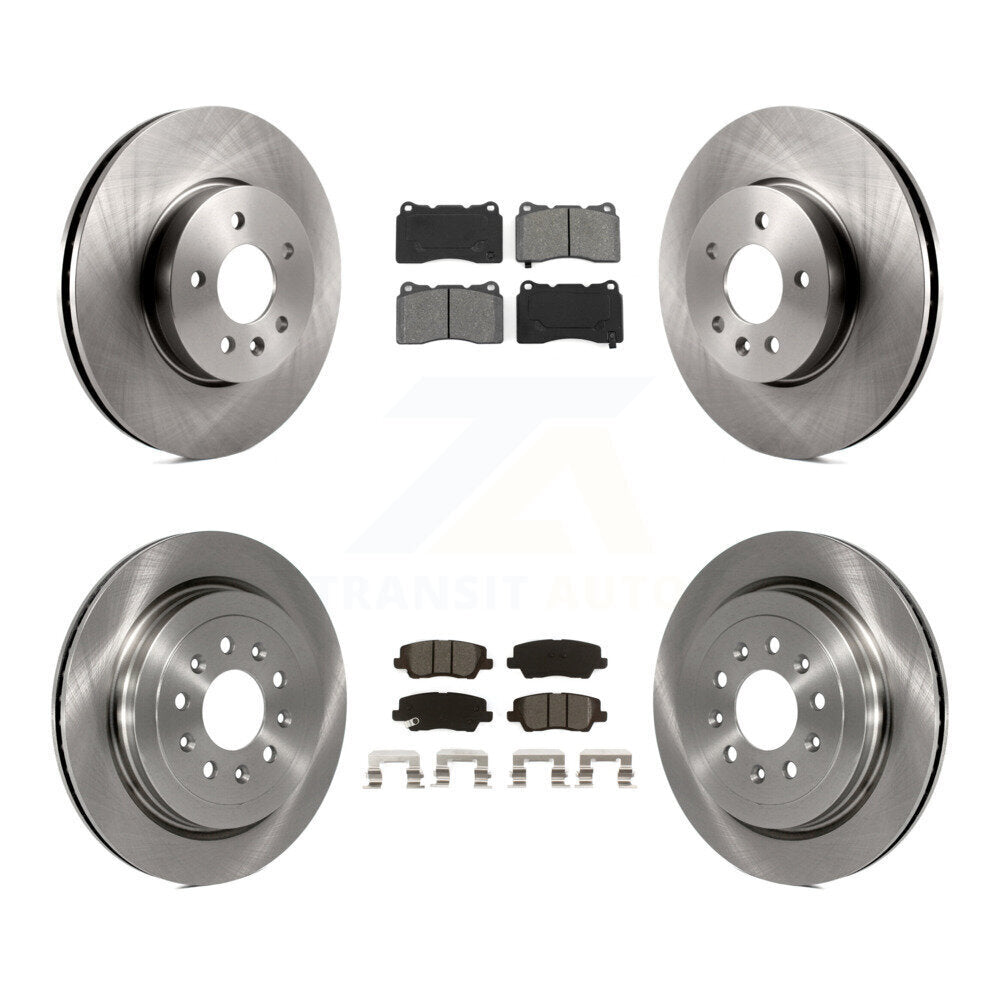 Kit de rotors de frein à disque avant et arrière et plaquettes semi-métalliques pour Cadillac ATS