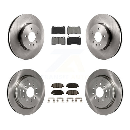 Kit de rotors de frein à disque avant et arrière et plaquettes semi-métalliques pour Cadillac ATS
