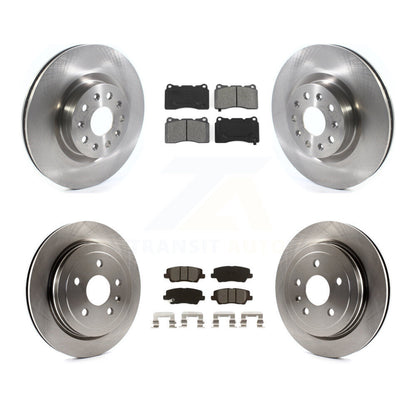 Kit de disques de frein à disque avant et arrière et plaquettes semi-métalliques pour Cadillac CTS
