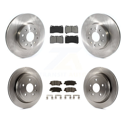Kit de disques de frein à disque avant et arrière et plaquettes semi-métalliques pour Cadillac CTS