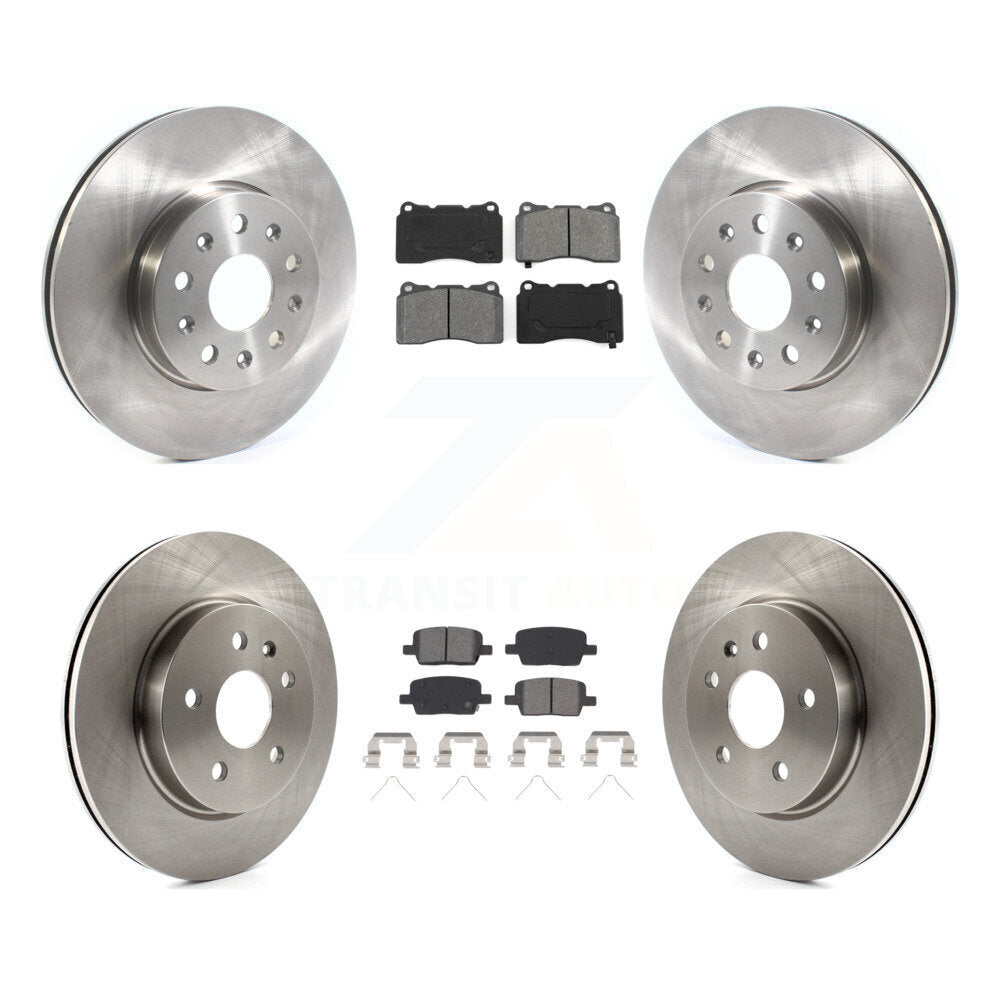 Rotor de frein avant arrière et Kit de plaquettes semi-métalliques pour Chevrolet Camaro Cadillac CT