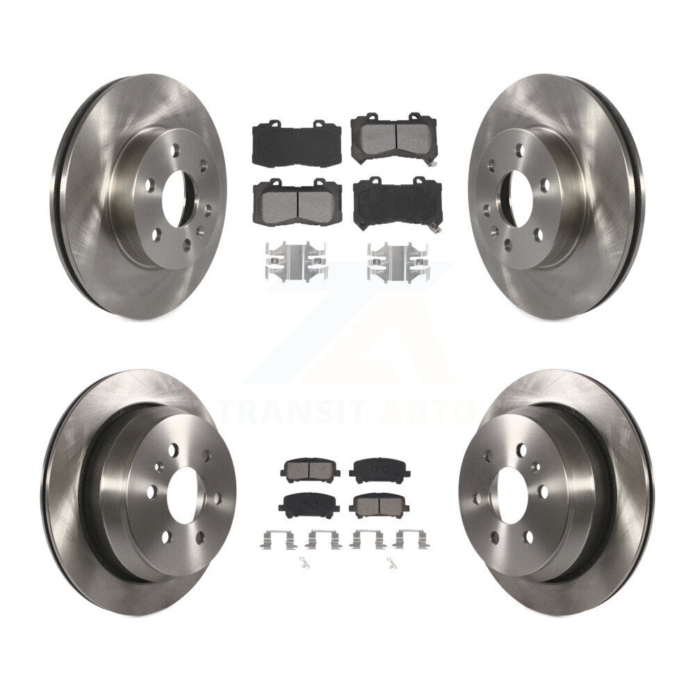 Kit de rotor de frein avant et arrière et plaquettes semi-métalliques pour Chevrolet Colorado GMC Canyo