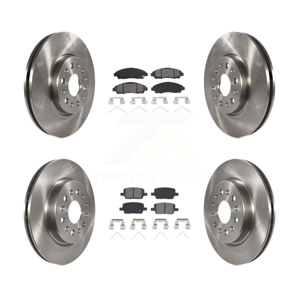 Kit de rotor de frein avant et arrière et plaquettes semi-métalliques pour Chevrolet Traverse GMC Acadi