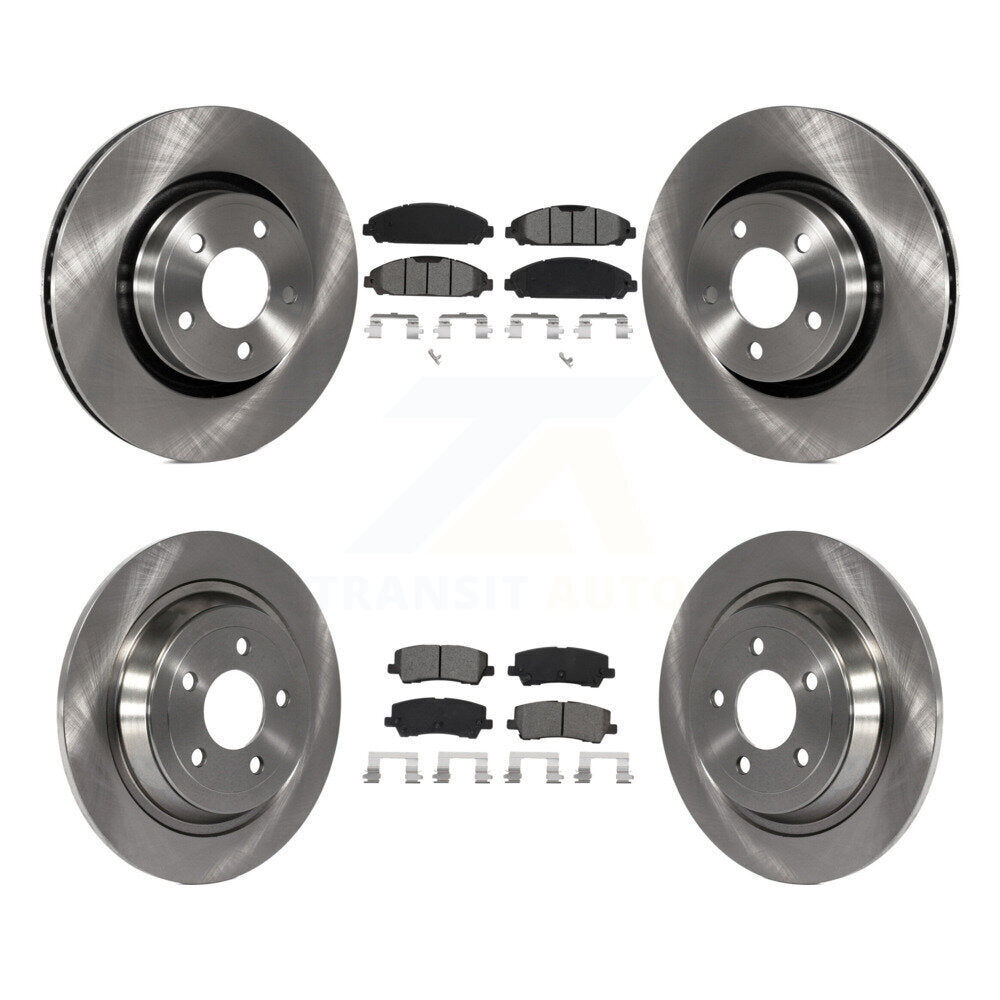 Kit de plaquettes de frein à disque semi-métalliques avant et arrière, pour Ford Mustang V6 avec 3.7