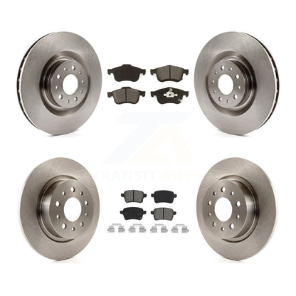 Kit de disques de frein à disque avant et arrière et plaquettes semi-métalliques pour Fiat 500L 2014-2020