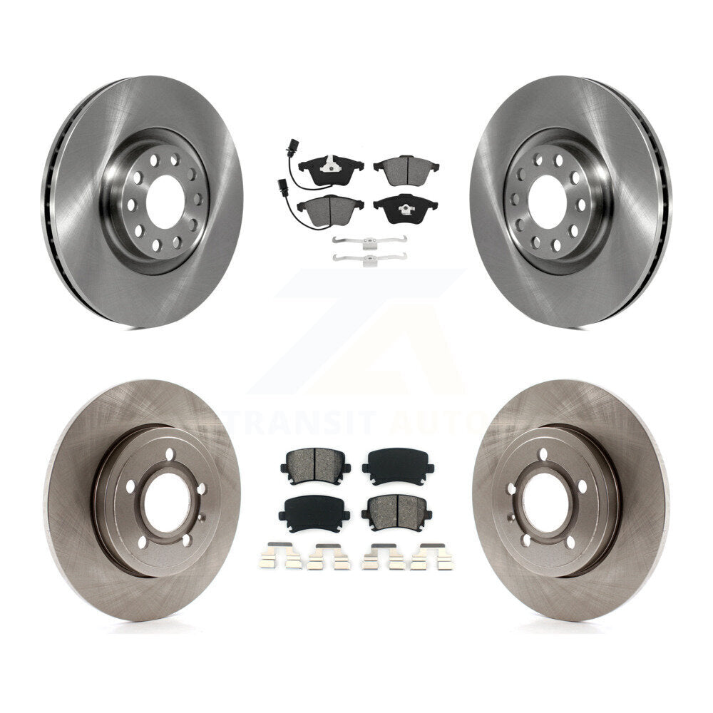 Kit de disques de frein à disque avant et arrière et plaquettes semi-métalliques pour Audi A4 Quattro