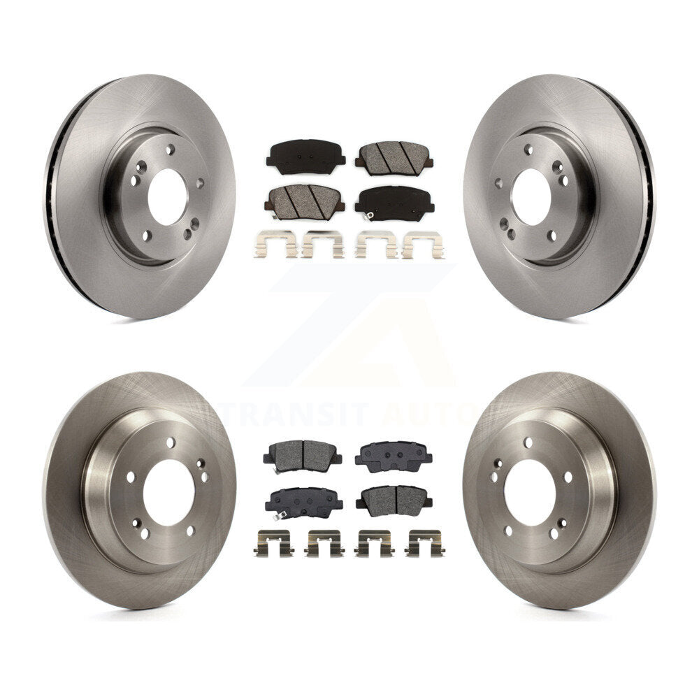 Kit de rotors de frein à disque avant et arrière et plaquettes semi-métalliques pour Kia Rondo K8S-10290
