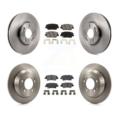 Kit de rotors de frein à disque avant et arrière et plaquettes semi-métalliques pour Kia Rondo K8S-10290