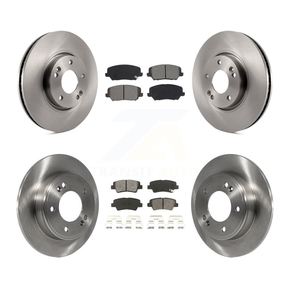 Kit de plaquettes semi-métalliques de Rotor de frein à disque avant et arrière, pour Kia Forte Forte 2017 – 2018