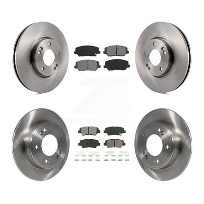 Kit de plaquettes semi-métalliques de Rotor de frein à disque avant et arrière, pour Kia Forte Forte 2017 – 2018