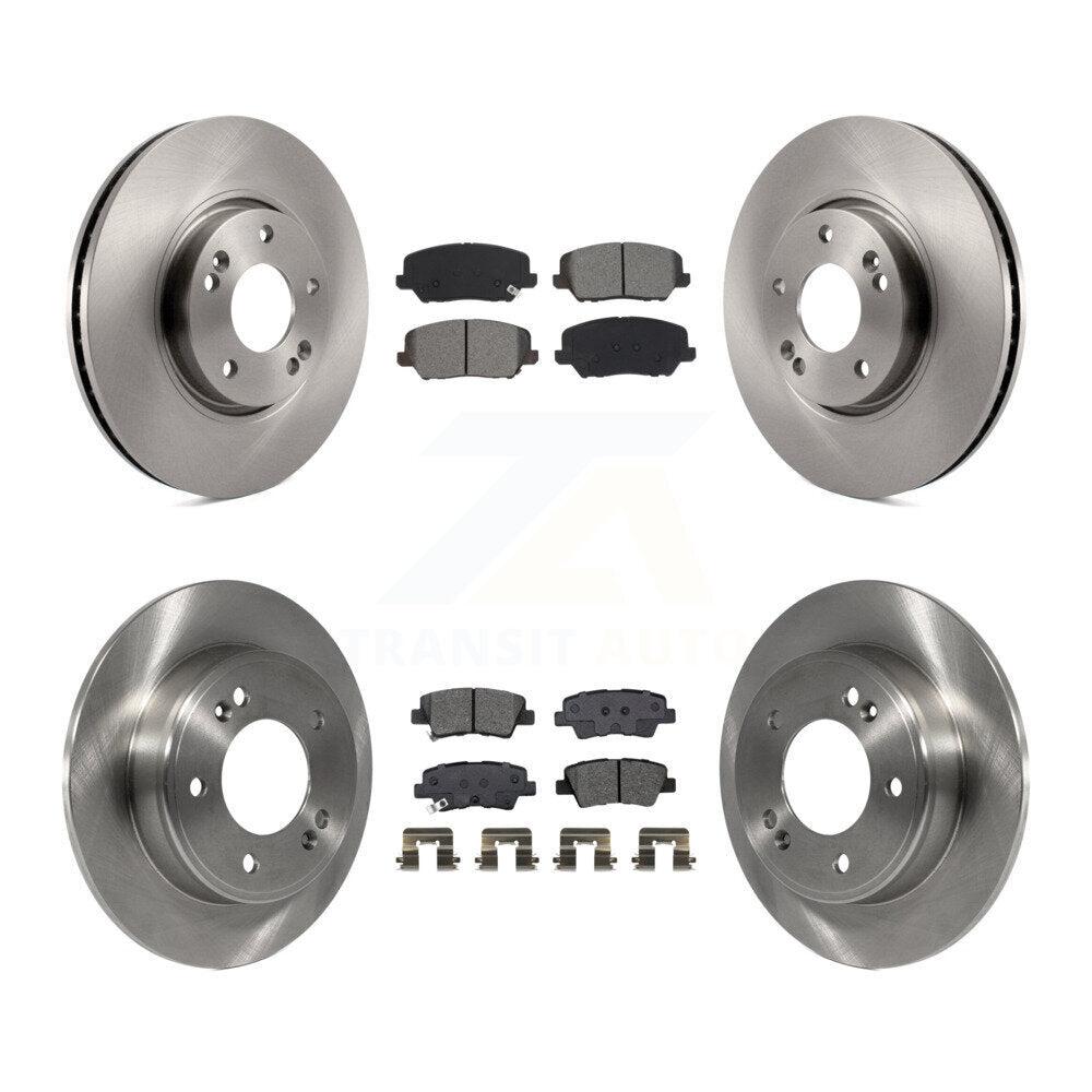 Kit de rotor de frein avant et arrière et plaquettes semi-métalliques pour Hyundai Veloster Turbocharge