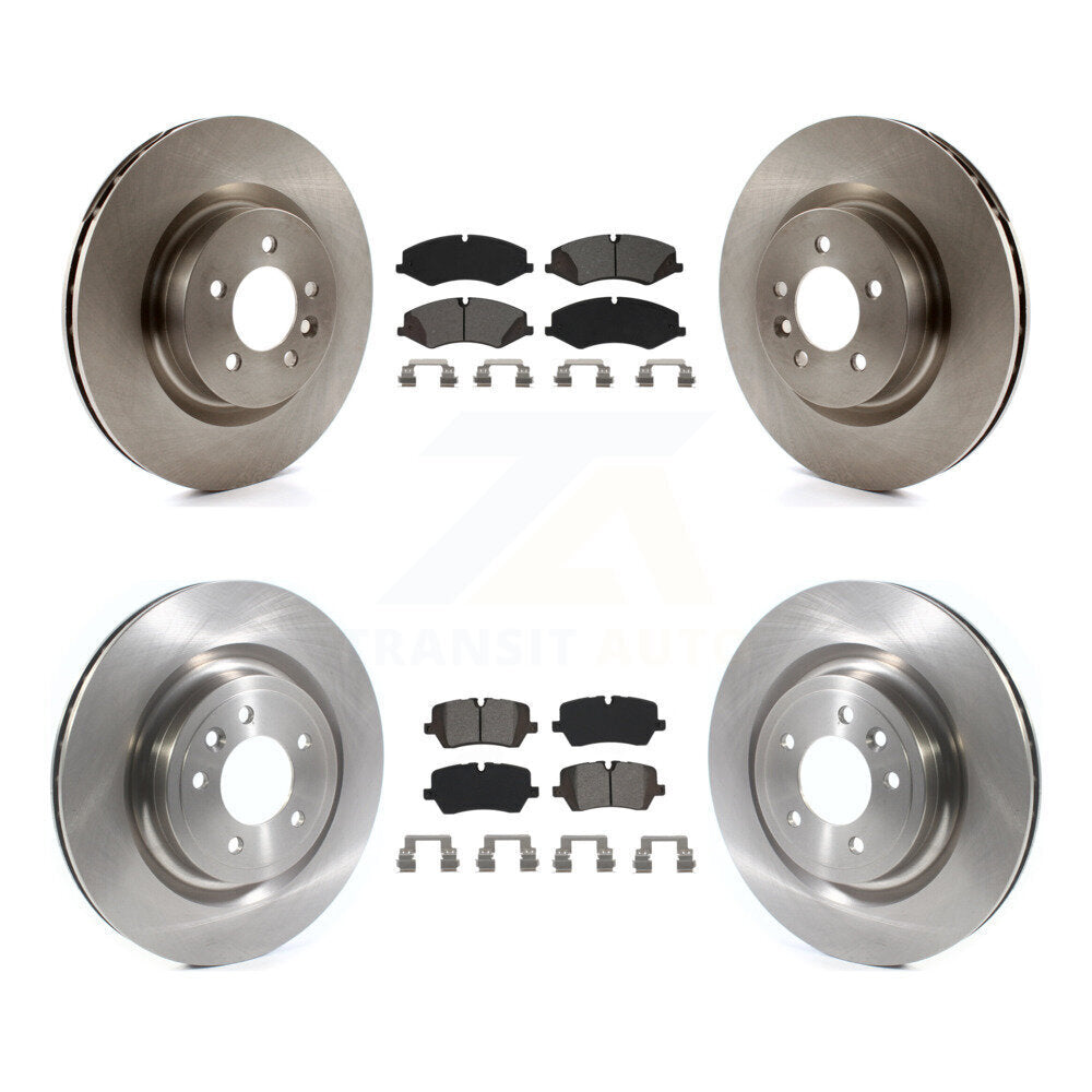 Kit de rotor de frein à disque avant et arrière et plaquettes semi-métalliques pour Land Rover Range Spor