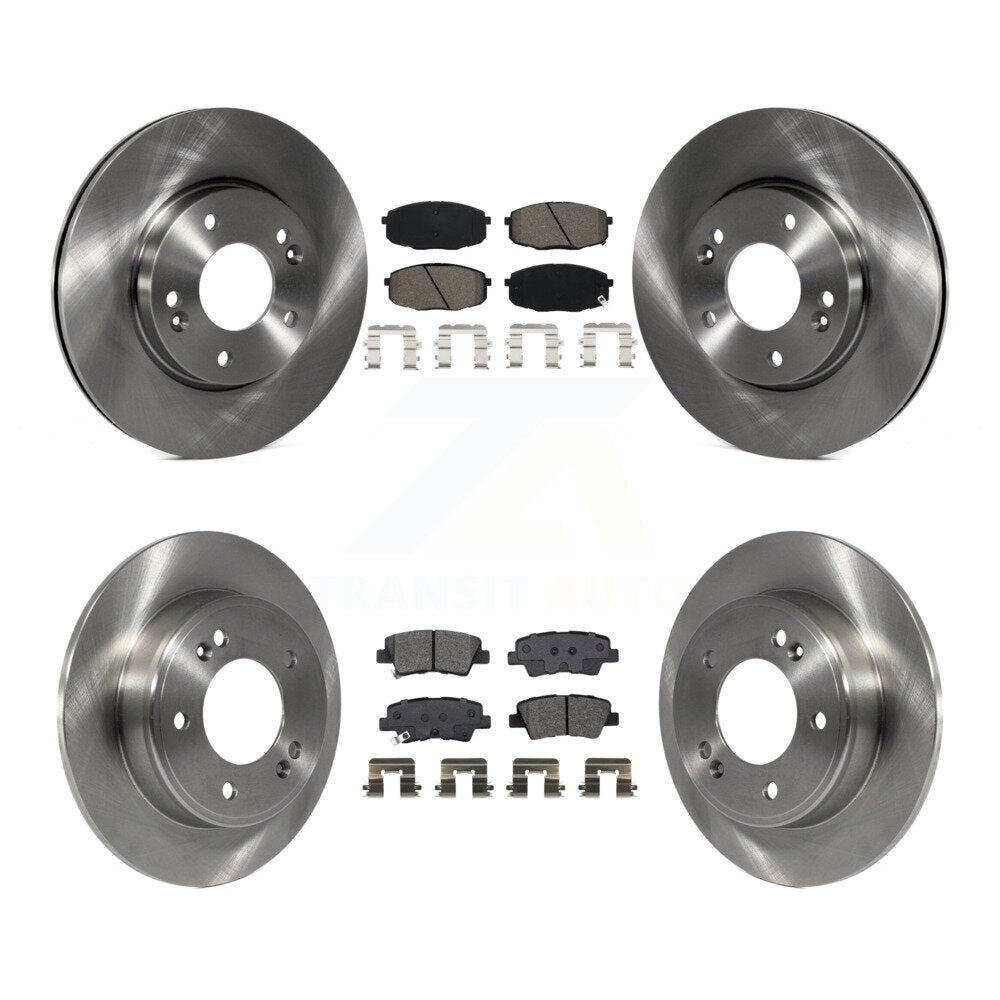 Kit de plaquettes de frein semi-métalliques pour Rotors de frein avant et arrière, pour Kia Hyundai Kona Forte Soul G