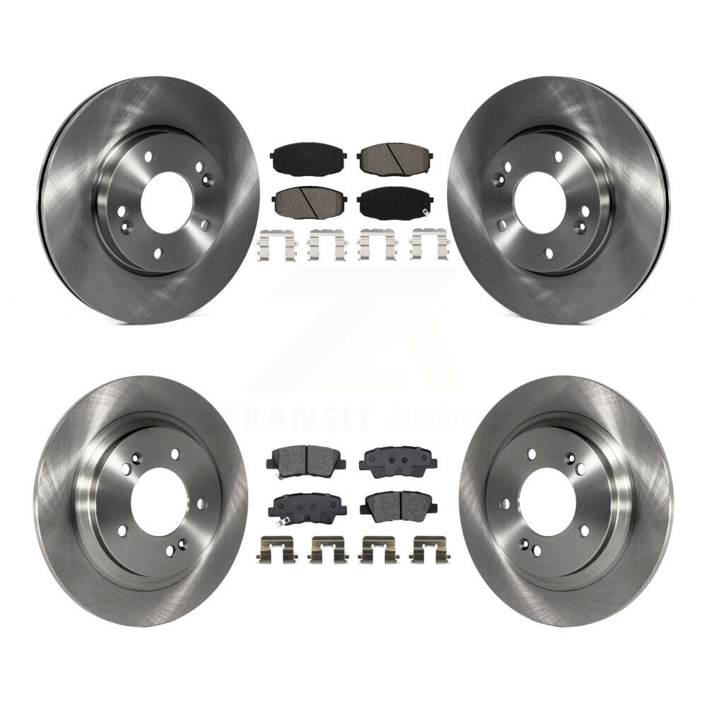 Kit de rotor de frein avant et arrière et plaquettes semi-métalliques pour Kia Forte5 Hyundai Elantra G