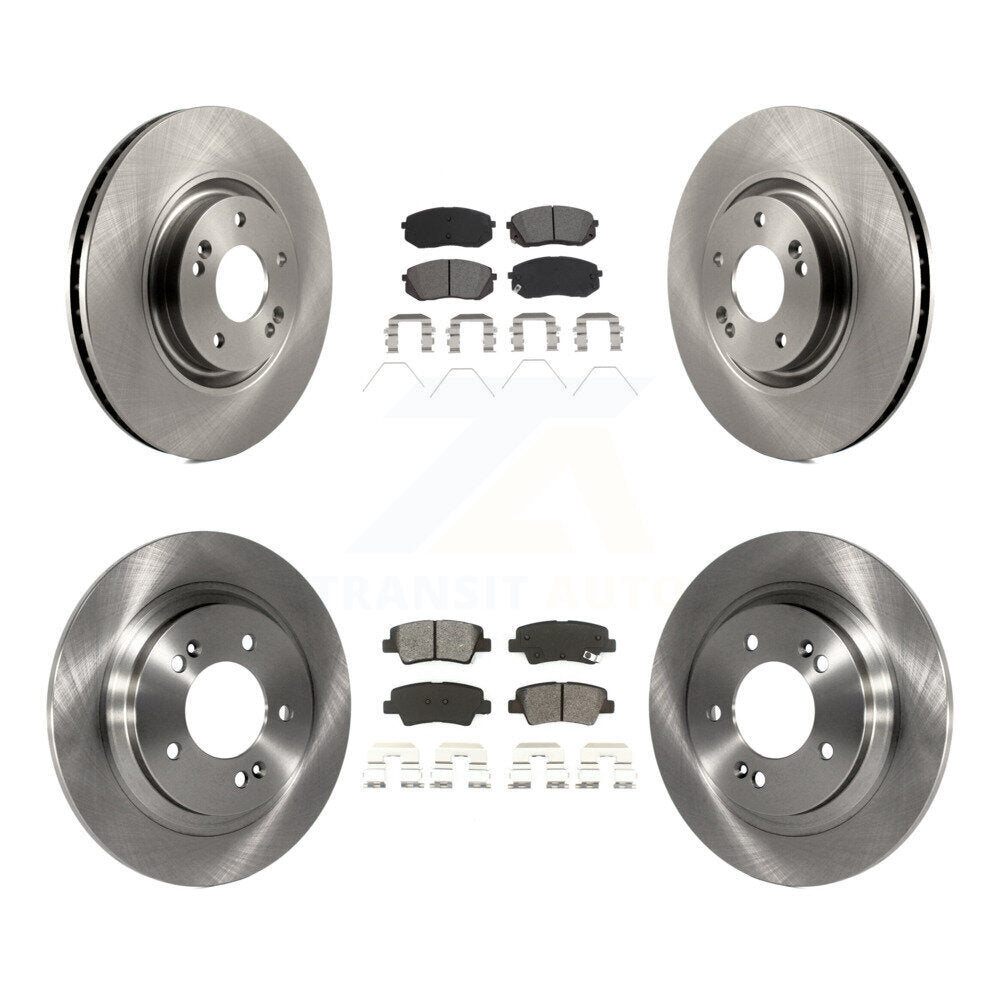 Kit de plaquettes de frein semi-métalliques pour rotors de frein avant et arrière, pour moteur Hyundai Sonata GAS 2016
