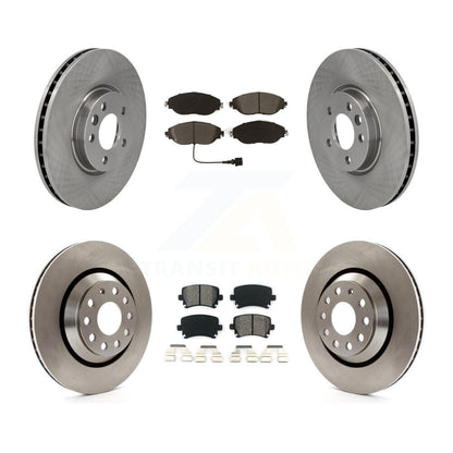 Kit de disques de frein à disque avant et arrière et plaquettes semi-métalliques pour Volkswagen CC AWD