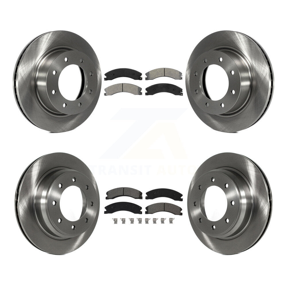 Kit de rotor de frein avant et arrière et plaquettes semi-métalliques pour Nissan NV2500 NV3500 NV150
