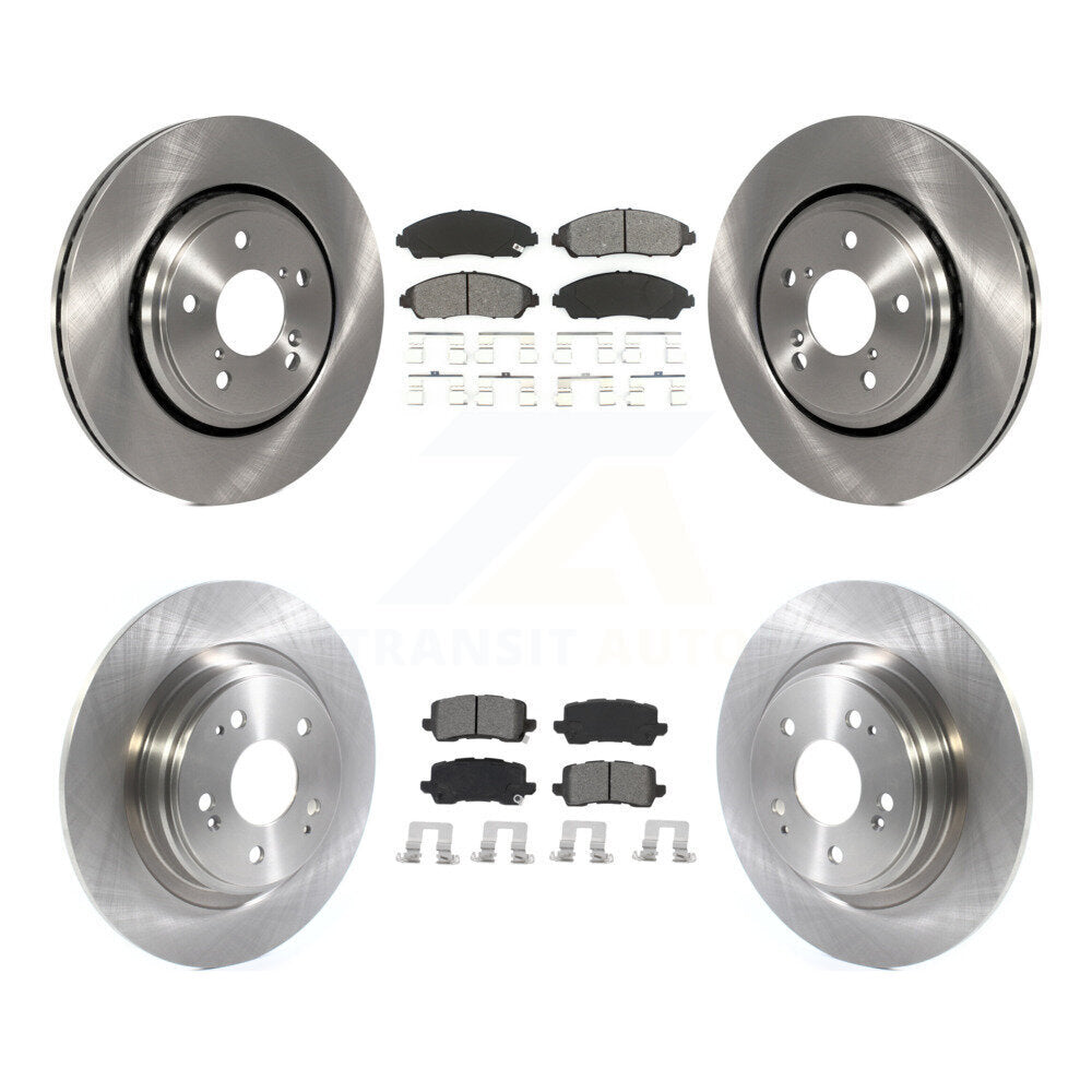 Kit de rotors de frein à disque avant et arrière et plaquettes semi-métalliques pour Acura MDX K8S-10293