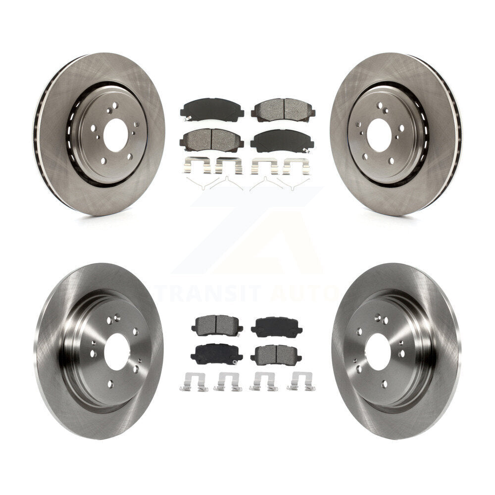 Kit de rotors de frein à disque avant et arrière et plaquettes semi-métalliques pour Acura TLX 2015-2020